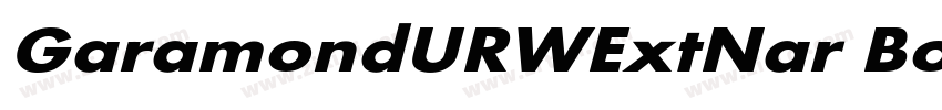 GaramondURWExtNar Bo字体转换